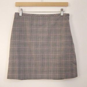 Gray Plaid Mini Skirt Banana Republic New with Tags Size 4
